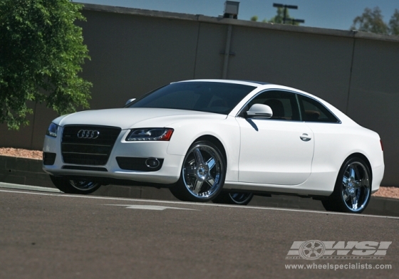 2010 Audi A5 with 20" Giovanna Forged F-5 in Chrome wheels