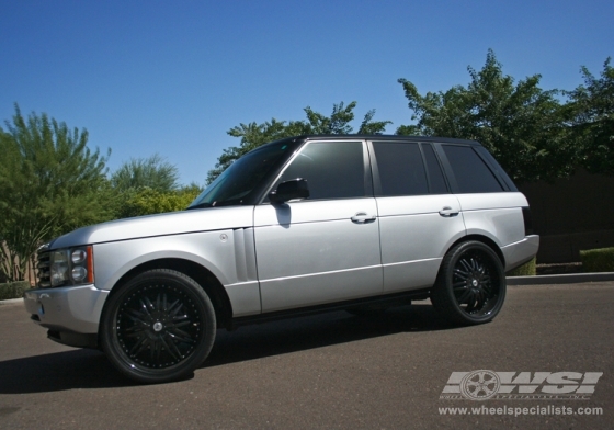 2008 Land Rover Range Rover with 24" Lexani LX-10 in Machined (Black) wheels