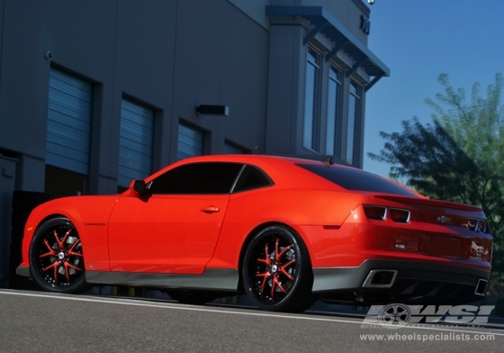 2009 Chevrolet Camaro with 22" Asanti AF-150 in Chrome (Black) wheels