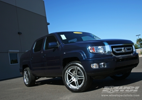 2009 Honda Ridgeline with 20" G-Racing Tokyo in Silver wheels