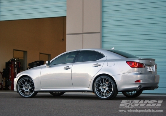 2010 Lexus IS with 20" BBS CK in Silver (Anthracite) wheels