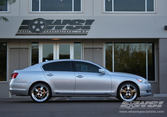 2010 Lexus GS with 20" Giovanna Closeouts Gianelle Qatar in Chrome wheels