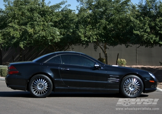2008 Mercedes Benz SL-Class with 20" Gianelle Cairo in Black (Machined) wheels