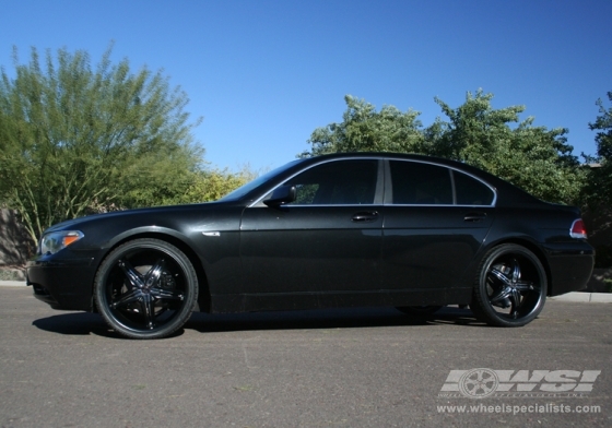 bmw 745 22 wheels. 2007 BMW 7-Series with 22quot; 2