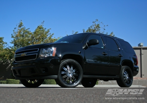2009 Chevrolet Tahoe with 24" 2 Crave No.01 in Black (Black) wheels