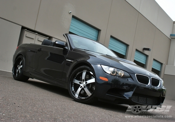 2010 BMW M3 with 20" Vossen VVS-084 in Black Machined (Black Lip) wheels
