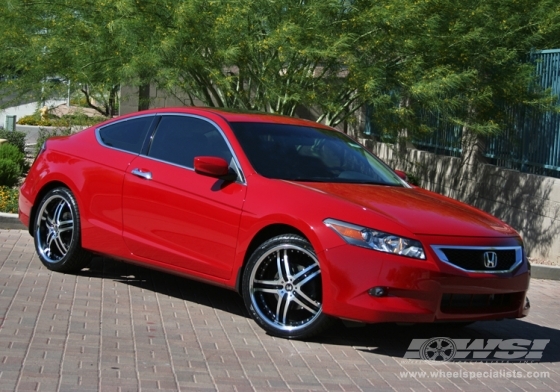 2010 Honda Accord with 20" 2 Crave No.10 in Black Machined (Machined Lip) wheels