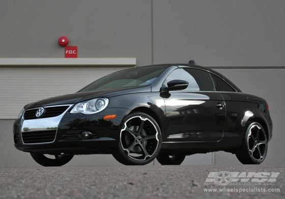 2010 Volkswagen EOS with 19 Giovanna Dalar5 in Machined Black Matte 