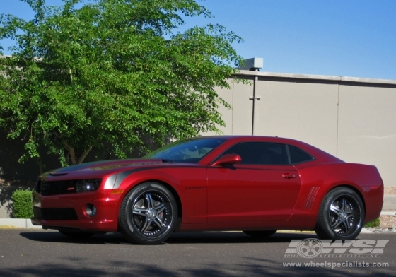 2010 Chevrolet Camaro with 20" Lexani LX-15 in Machined (Black) wheels
