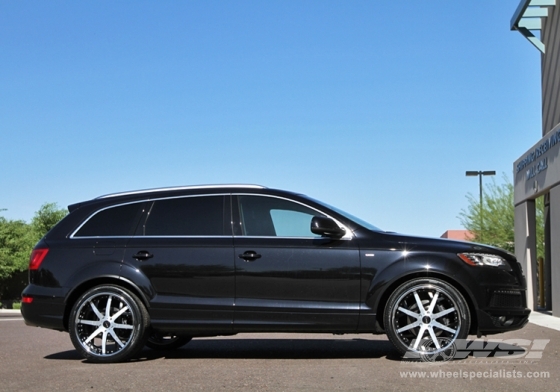 2010 Audi Q7 with 22" Discontinued GFG Hampton in Black Machined wheels