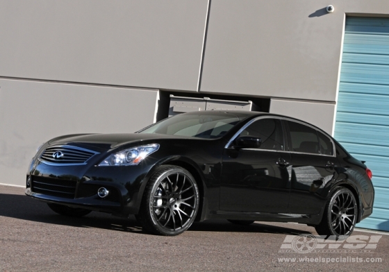 2010 Infiniti G37 with 20" Giovanna Kilis in Black (Matte) wheels