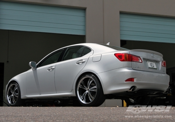 2010 Lexus IS with 20" 2Crave N02 in Black Machined (Chrome lip) wheels