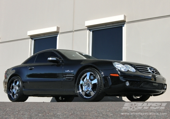 2008 Mercedes Benz SL-Class with 20" Lorinser LM5 in Silver wheels
