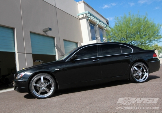 2008 BMW 7-Series with 22" Giovanna Closeouts Gianelle Spezia-5 in Chrome wheels