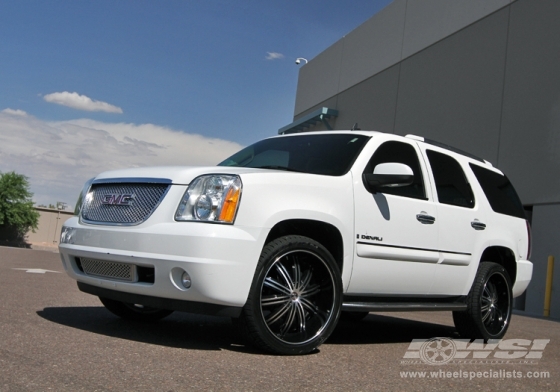 2008 GMC Yukon/Denali with 24" 2 Crave No.07 in Black (Diamond) wheels