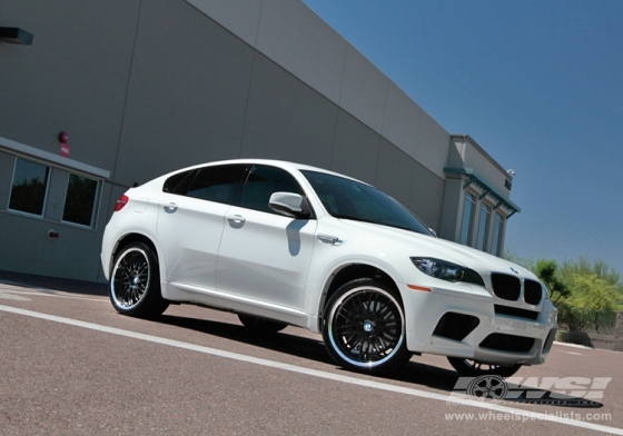 2010 BMW X6 with 22 Beyern Type Mesh in Black Gloss wheels