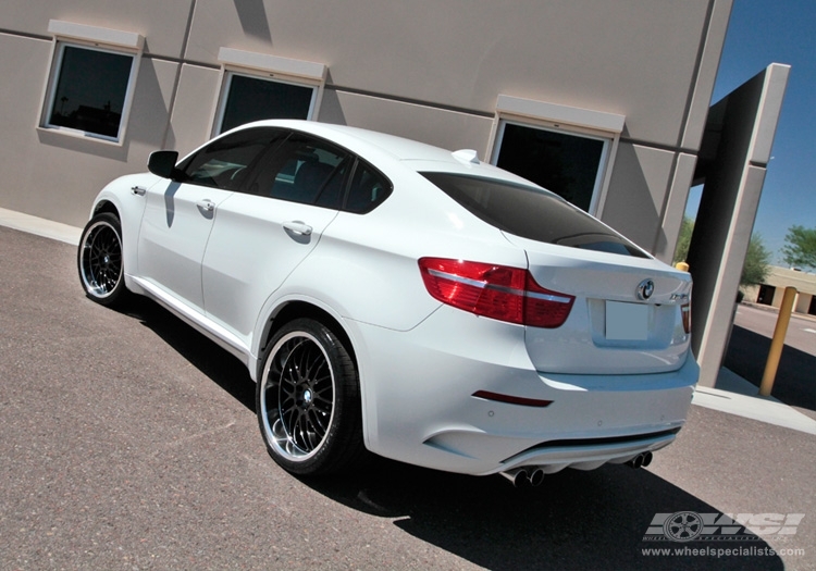 2010 BMW X6 with 22 Beyern Type Mesh in Black Gloss wheels