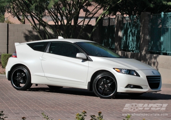 2011 Honda CR-Z with 18" 2 Crave No.05 in Black (Diamond) wheels