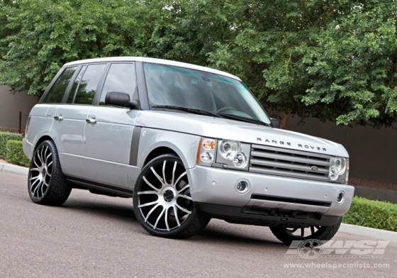 2010 Land Rover Range Rover with 24" Giovanna Siena in Machined (Black) wheels