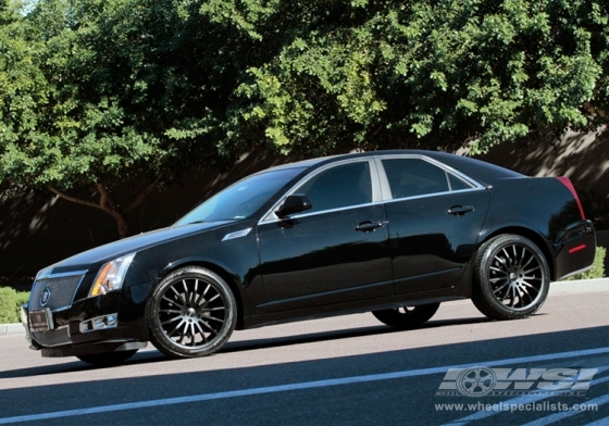 2011 Cadillac CTS with 20 Giovanna Martuni in Black Matte wheels