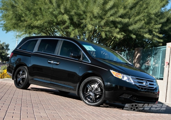 2011 Honda Odyssey with 20" MKW M103 in Black (Machined) wheels