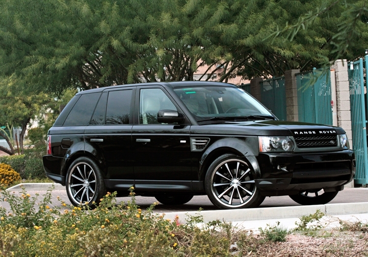 2010 Land Rover Range Rover Sport with 22 Vossen VVSCV1 in Black 