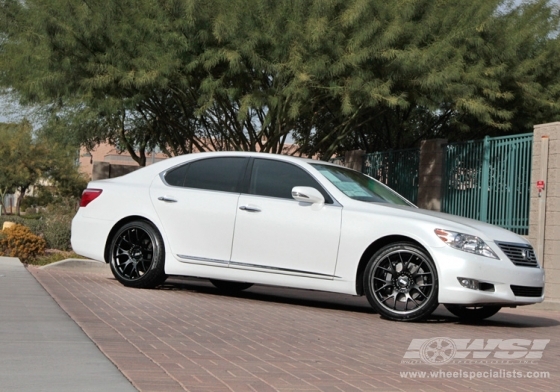 2011 Lexus LS with 20" BBS CH-R in Black (Matte) wheels