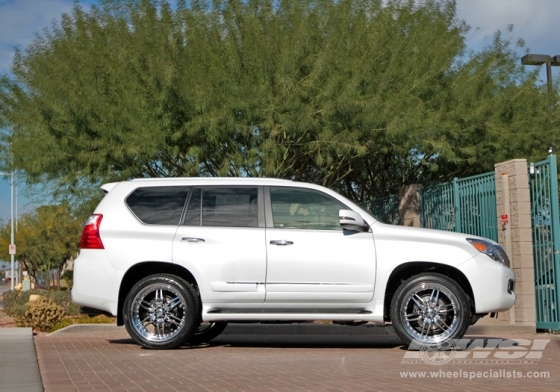 2011 Lexus GX with 22" Giovanna Calisix in Chrome wheels