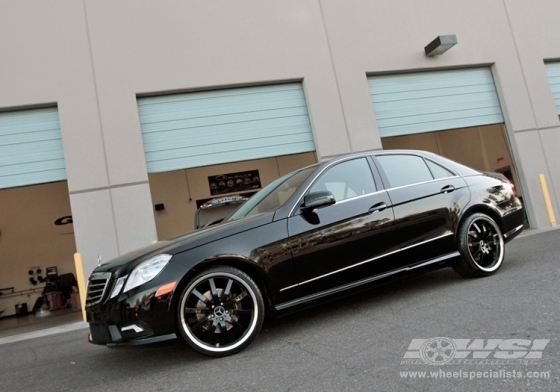 2011 Mercedes Benz E-Class with 20" Mandrus Wilhelm in Black (Gloss) wheels