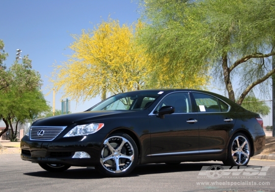 2008 Lexus LS with 20" Giovanna Dalar-5 in Chrome wheels