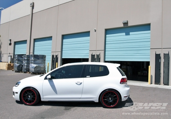 2010 Volkswagen GTI with 18" BBS CH in Black (Matte) wheels