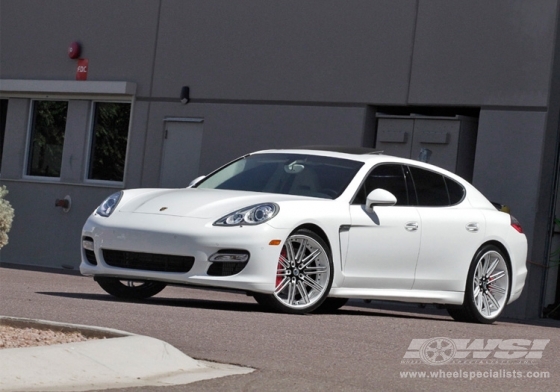2012 Porsche Panamera with 22" Asanti CX-504 in Black (Custom Color) wheels