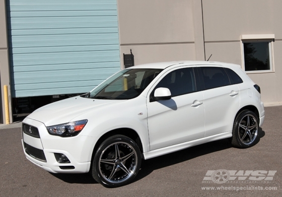  Mitsubishi Outlander with 20" Enkei L-SR in Black (Machined) wheels