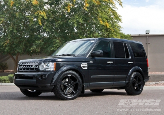 2011 Land Rover LR4 with 20" Giovanna Dalar-5 in Black (All Black Series) wheels