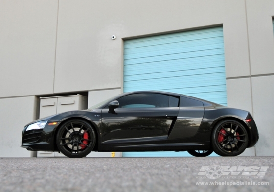 2010 Audi R8 with 20" Giovanna Forged Crewe in Black (Matte) wheels