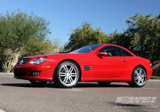 2009 Mercedes Benz SL-Class with 20" Vossen VVS-077 in Silver (Discontinued) wheels