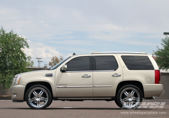2011 Cadillac Escalade with 24" MKW M105 in Chrome wheels