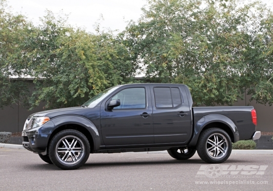 2012 Nissan Frontier with 20" Avenue A607 in Machined (Gloss Black) wheels