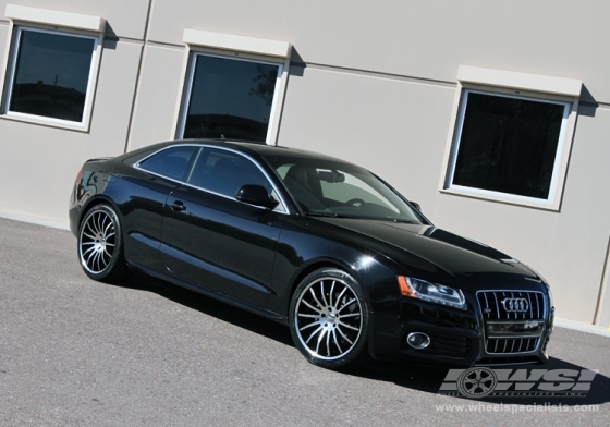 2010 Audi S5 with 20 Giovanna Martuni in Machined Black wheels