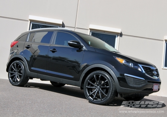 2012 Kia Sportage with 22" Gianelle Spidero-5 in Black wheels