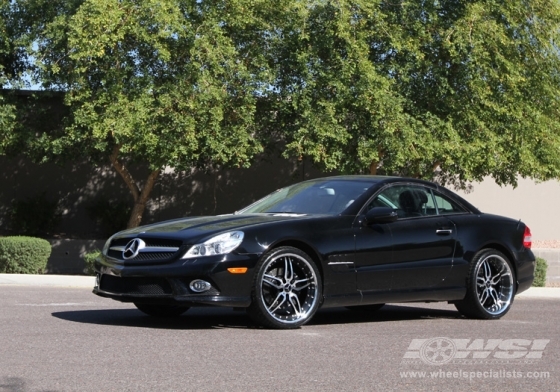 2011 Mercedes Benz SL-Class with Giovanna Califive in Machined Black (Mirror Machined Lip) wheels