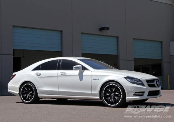 2012 Mercedes Benz CLS with 20" Giovanna Kilis in Black (Matte) wheels