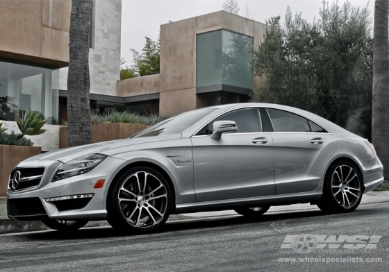 2012 Mercedes Benz CLS with 20" CEC C882 Cast in Gunmetal (Machined) wheels