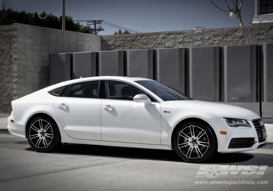 2012 Audi A7 with 20" CEC C883 Cast in Gloss Black (Machined) wheels