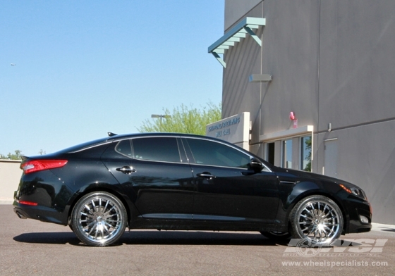 2011 Kia Optima with 20" Giovanna Martuni in Chrome wheels