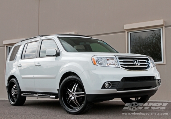 2012 Honda pilot with black rims #3