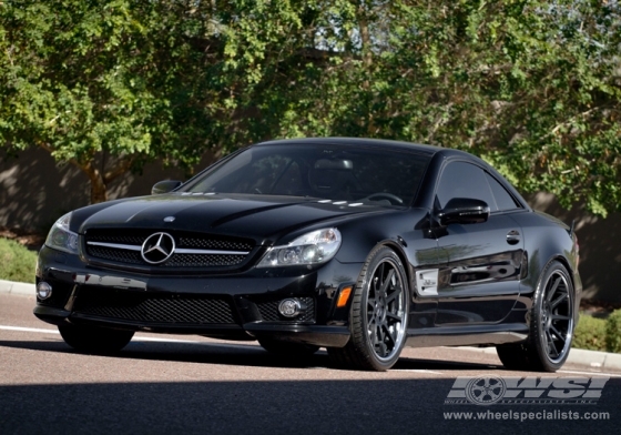 2011 Mercedes-Benz SL-Class with 20" Koko Kuture Lindos in Matte Black (Chrome S/S Lip) wheels
