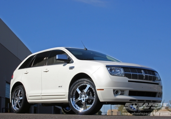 2008 Lincoln MKX with 22" Giovanna Closeouts Gianelle Spezia-5 in Chrome wheels