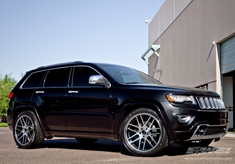 2013 Jeep Grand Cherokee With 22 Gianelle Yerevan In Machined Black