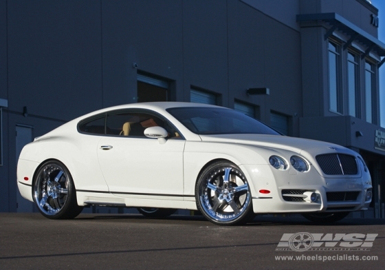 2007 Bentley Continental with 22" Giovanna Closeouts Gianelle Spezia-5 in Chrome wheels